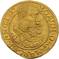 Joachim II. Ducat 1560, Berlin. Only known specimen in private possession. Almost extremely fine. Estimate: 60,000 euros. From Künker sale 300 (2018), No. 8.