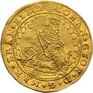 Johann Georg. Ducat 1590, Berlin. Extremely rare. Extremely fine. Estimate: 25,000 euros. From Künker sale 300 (2018), No. 12.