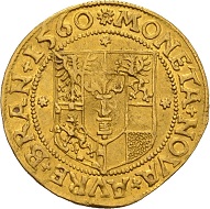 Joachim II. Ducat 1560, Berlin. Only known specimen in private possession. Almost extremely fine. Estimate: 60,000 euros. From Künker sale 300 (2018), No. 8.