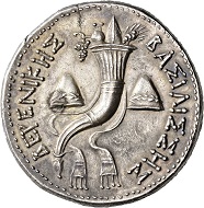 58 - Ptolemies in Egypt. Berenice, wife of Ptolemy III, 246-222 BC. Attic pentekaidekadrachm, Alexandria(?). Uncirculated. Estimate: CHF 25,000. Hammer price: CHF 50,000.