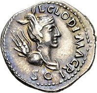 87 - Galba Collection. Clodius Macer, propraetor in Africa under Nero. Denarius, North Africa (Carthage?). Less than 10 specimens known to exist. From the Hunt Collection. Extremely fine. Estimate: CHF 25,000. Hammer price: CHF 42,000.