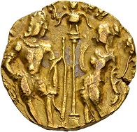 263 - Gupta in India. Skandagupta, 455-467. Gold dinar. Very fine. Estimate: CHF 1,000. Hammer price: CHF 10,500.