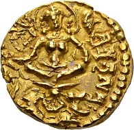 263 - Gupta in India. Skandagupta, 455-467. Gold dinar. Very fine. Estimate: CHF 1,000. Hammer price: CHF 10,500.