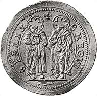 Fig. 8: ZURICH. 2 Ducats without date (1588-1600, mintmaster Hans Ulrich III. Stampfer). HMZ 1136. From the upcoming auction 88 of Leu Numismatics (2003), lot 1851.