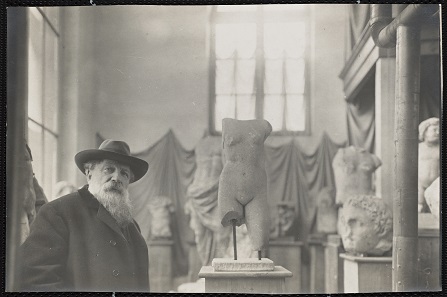 Rodin in his Museum of Antiquities at Meudon on the outskirts of Paris, about 1910 Photo: Albert Harlingue. Image © Musée Rodin.
