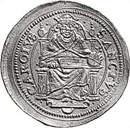 Fig. 8: ZURICH. 2 Ducats without date (1588-1600, mintmaster Hans Ulrich III. Stampfer). HMZ 1136. From the upcoming auction 88 of Leu Numismatics (2003), lot 1851.