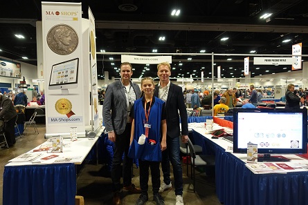 The team of MA-Shops was very content: There will probably be a lot more coin dealers for US-American coins at MA-Shops in the future. Photo: UK.