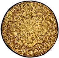 One of the finest known examples of the Elizabeth I “ship” Ryal (1583-1600). Photo credit: Phil Arnold/Professional Coin Grading Service.