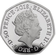 United Kingdom / 50 Pence / Cupro-nickel / 8.00g / 27.30mm / Design: Jody Clark (obverse) and Stephen Taylor (reverse).