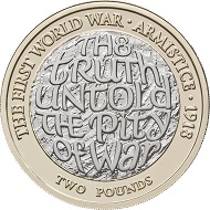 United Kingdom / 2 GBP / Inner: Cupro-nickel; Outer: Nickel-brass / 12.00g / 28.40mm / Design: Jody Clark (obverse) and Stephen Raw (reverse).