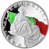 Italy / 5 euro / .925 silver / 18g / 32mm / Design: Luciana De Simoni / Mintage: 5,000.