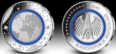The Coin of the Year 2018 comes from Germany: The 5-euro polymer coin