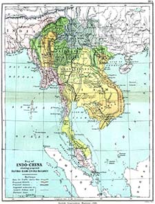 Map of Indochina with Burma and Siam. Source: Wikipedia.