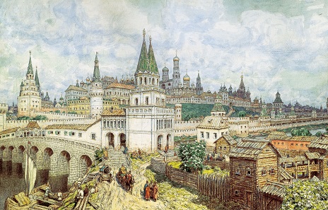 Moscow at the end of the 16th century. Watercolor by Apollinary Vasnetsov.