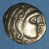 Lot 6: Aulerques Diablintes. Quart de statère d’or à la situle.