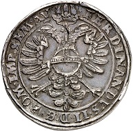 777: Einbeck. Double taler 1628. 2nd known specimen. Almost extremely fine. Estimate: 30,000 euros. Hammer price: 65,000 euros.