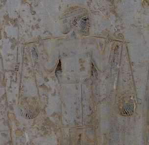 Apadana in Persepolis: An Indian brings the famous gold dust from the Indus Valley as a gift to the King. Photo: KW.