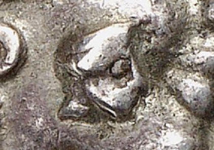 Detail of the previous tetradrachm.