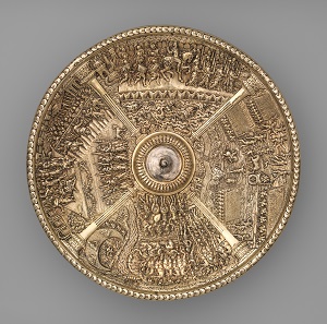 The Caligula dish, c.1587 - c.1599: Netherlands?; silver gilt; Casa-Museu Medeiros e Almeida, Lisbon; acc. no. 7.2018. Photo: © The Metropolitan Museum of Art.