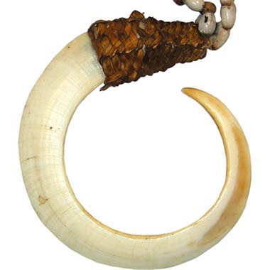 Papua New Guinea / Vanuatu, bent boar tusk. From the Kuhn Collection. Photo: MoneyMuseum Zurich.