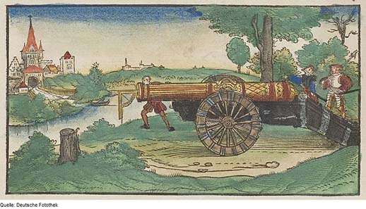 Depiction of a cannon from 1547. Source: Deutsche Fotothek / Wikipedia.
