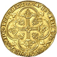 No. 703: Rummen. Arnold of Oreye, 1355-1370. Cavalier d’or, no date, Rummen. Extremely rare. Nearly extremely fine. Estimate: 5,000 euros.
