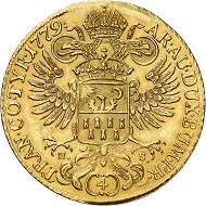 No. 6292: Holy Roman Empire. Maria Theresa, 1740-1780. 4 ducats 1779, Alba Iulia. Extremely rare. Nearly extremely fine. Estimate: 50,000 euros.
