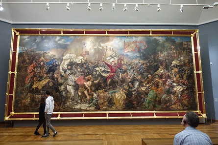 This is practically an icon of Polish historicism, the painting of the Battle of Tannenberg (Grunwald) by Jan Matejko from the year 1878. Photo: UK.
