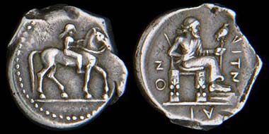 Lot 202: Drachm, Aitna, Sicila, 476-470 BC.