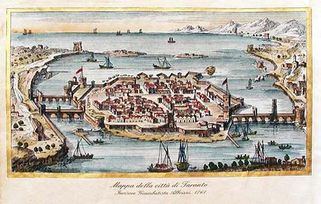 Tarentum in the 16th century. Source: Wikipedia.