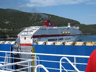 Minoan Lines ferry. Photograph: KW.