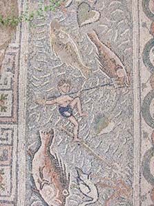 Mosaic floor of the Basilica of Doumetios. Photograph: KW.