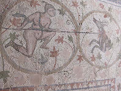 Mosaic floor of the Basilica of Doumetios. Photograph: KW.
