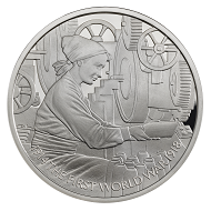 Great Britain / 5 GBP / .925 silver / 28.28 g / 38.61 mm / Design: David Lawrence / Mintage: 1,918.