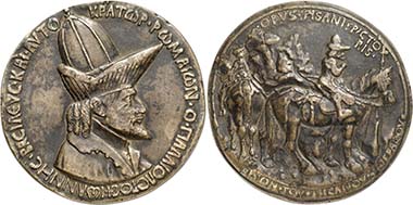 John VIII Palaeologos. Medal by Pisanello. From auction Gorny & Mosch 197 (2011), 5729.