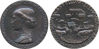 Sigimondo Malatesta. Medal by Matteo de' Pasti. From auction Baldwin 64 (2010), 36.