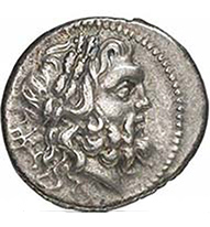 Koinon of Epirus. Drachm, around 210 B, C. Head of Zeus r. Rev. Eagle on thunderbolt, surrounded by an oak wreath. Franke 32-91. From auction Gorny & Mosch 191 (2010), 1394.