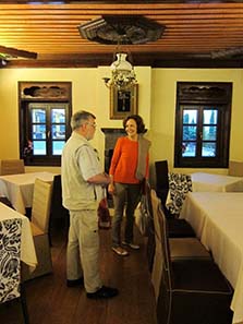 Katerini Liampi shows us a gorgeous restaurant aloft Ioannina, Epirote-style. Photograph: UK.