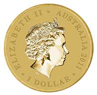 Australia - 1 AUD - Aluminium/Bronze - 13.80 g - 36.0 mm - Mintage: Unlimited - Designer: Elise Martinson.