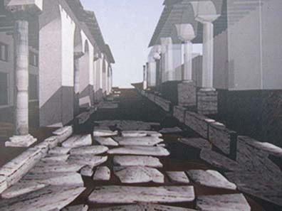 Reconstruction of the gate area of Edessa. Photograph: KW.