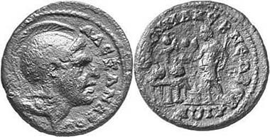 Koinon of Macedonia. Bronze, Beroia(?). Av. Alexander r. Rev. Juvenile sacrificing with a patera in front of a burning altar; to the left price table with two price wreaths, price amphora on high column behind. From auction Giessener Münzhandlung 126 (2003), 1763.