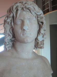 Head of river god Olganos. Photograph: KW.