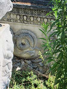 Detail of a sarcophagus. Photograph: KW.