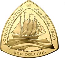 5402: BERMUDAS. Elizabeth II (until 1952). 600 dollars 2006, from the series