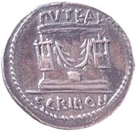 Denarius of L. Scribonius Libo. From Wyprächtiger Collection. MoneyMuseum, Zurich.