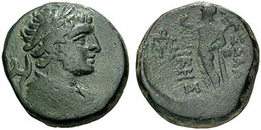 Thessaloniki. Bronze, 187-31. Hermes. Rev. Pan with lagobolon. From Münzen & Medaillen Deutschland 30 (2009), 184.