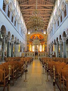 Interior of the Church of St. Demetrios. Photograph: KW.