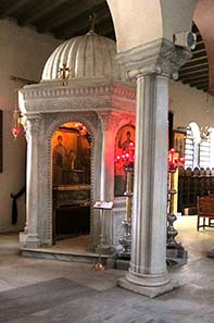 Reliquiary shrine for the bones of St. Demetrios. Photograph: KW.
