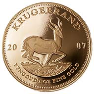 Pic. 2: Krugerrand 2007 - That year the Krugerrand 's 40th anniversary was celebrated.
Pic. Original diameter 3.25 mm