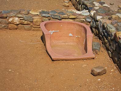 Ancient bath tub. Photograph: KW.